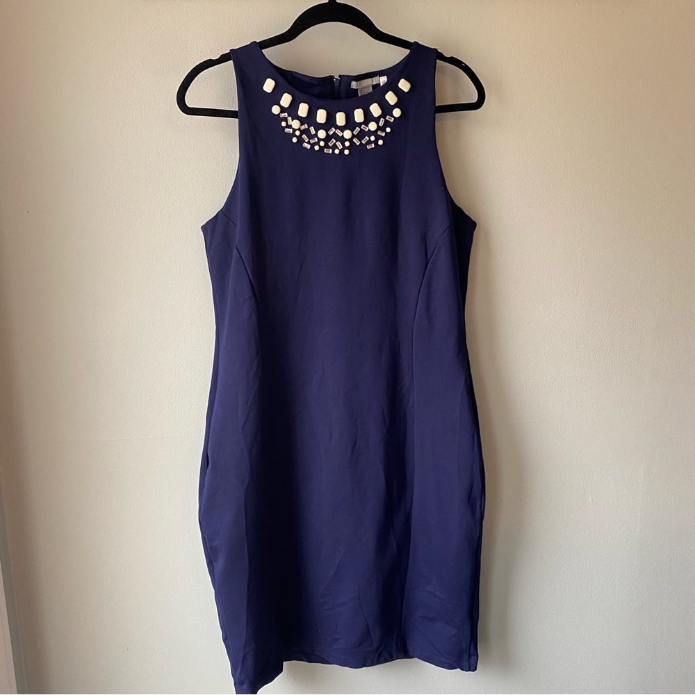 Navy blue cocktail dress